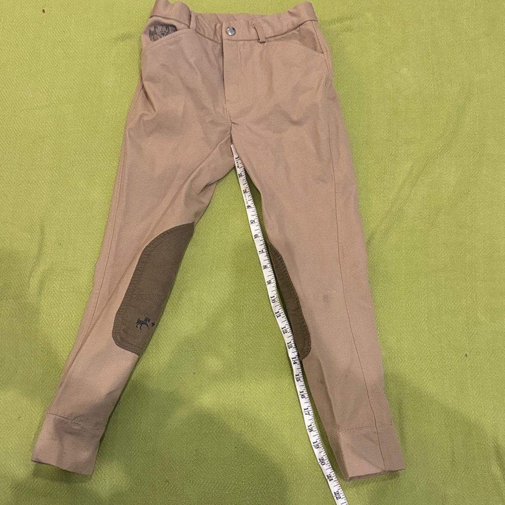 Girls Equine Couture Coolmax Champion knee patch breeches Size 10